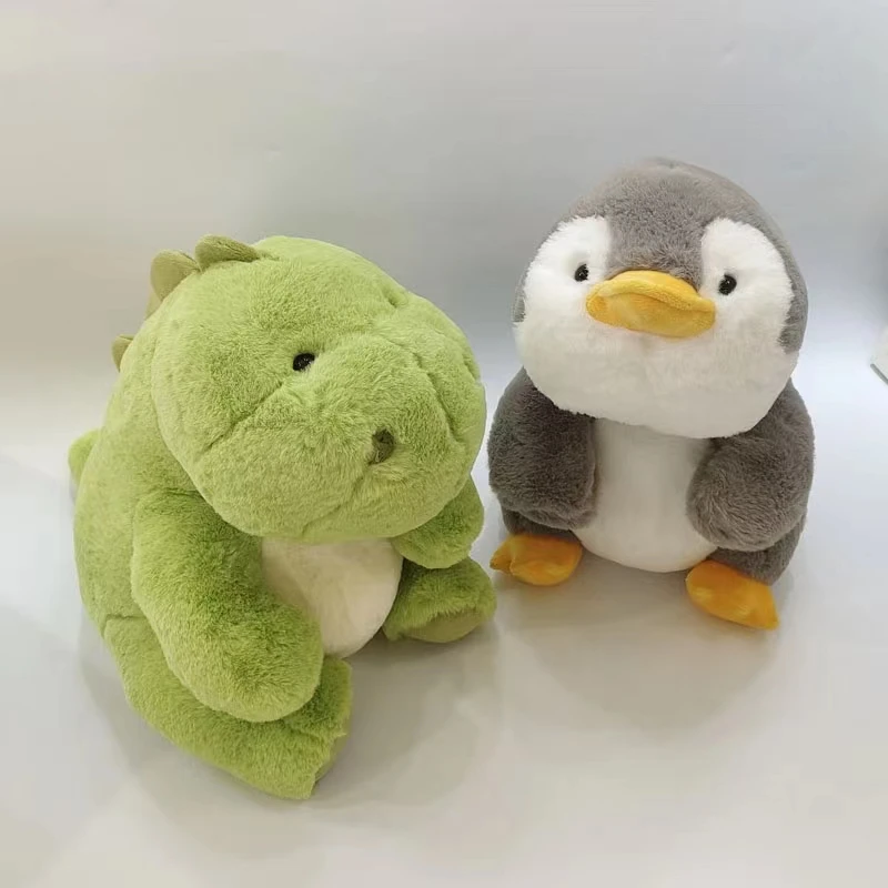 

25/35cm New Design Dinosaur Plushies Cute Pig Stuffed Animal Toys Penguin Sleeping Pillow Bed Dolls Birthday Gifts For Children