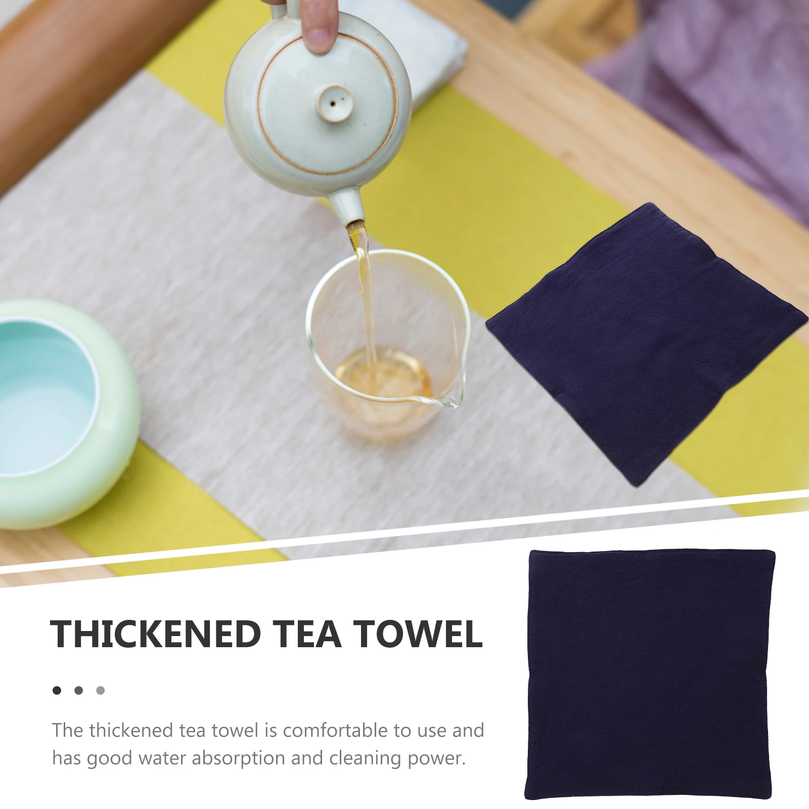 

Thickened Cotton Linen Tea Towel Dish Cloth for Kitchen Glassware Multi Purpose Kitchen Towels Teacup Cleaning Towel Water