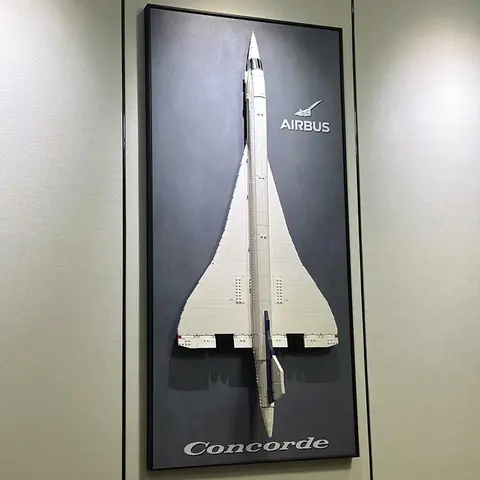 2083 delar City Concorde passagerarflygplan stora kreativa dekorationspussel byggklossar leksaker presenter kompatibla 10318 10 best sales konkorde - №6