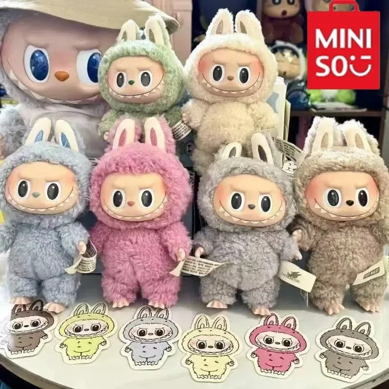 

Miniso V1 Labu Monsters Heartbeat Macaron Enamel Face Cute Stuffed Pvc Figurine Tabletop Ornament Kawaii Toy Birthday For Kid