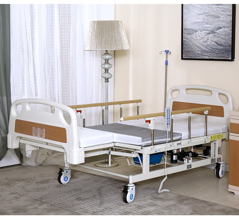 بيع المصنع مباشرة متعدد الوظائف للعناية المنزلية سرير المريض وظيفة الدوران الجانبي استخدام ABS الصلب