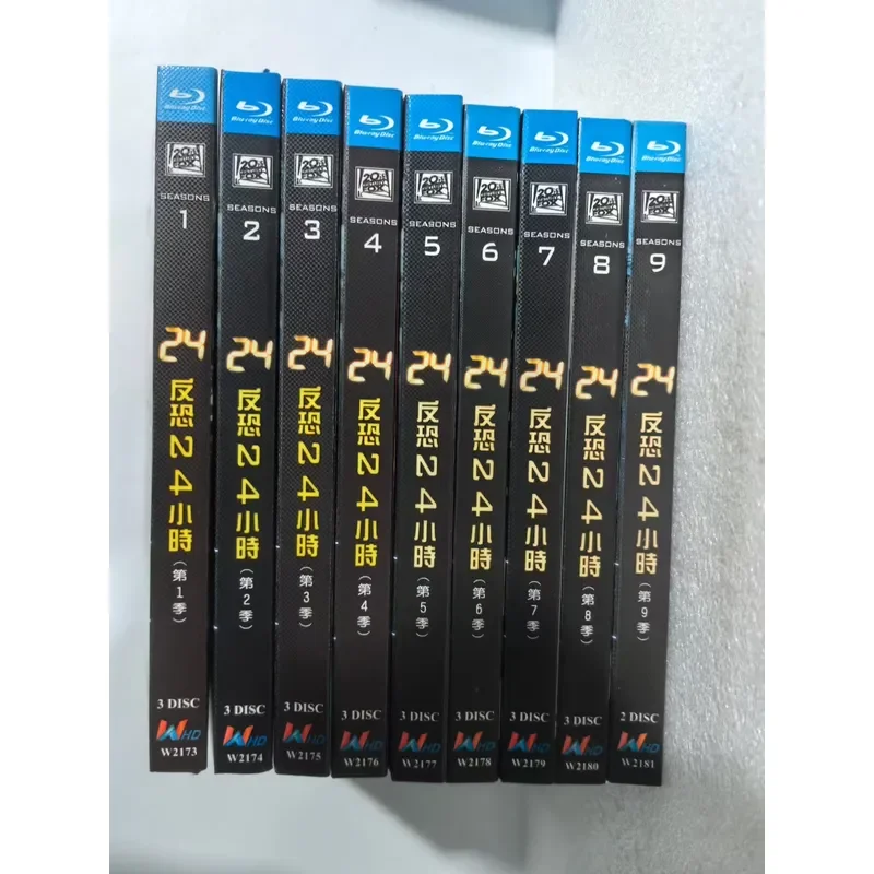24 Hour Season 1-9 Blu-ray Disc Brand New Unopened Box with Chinese and English Subtitles Compatible with Blu-ray Players