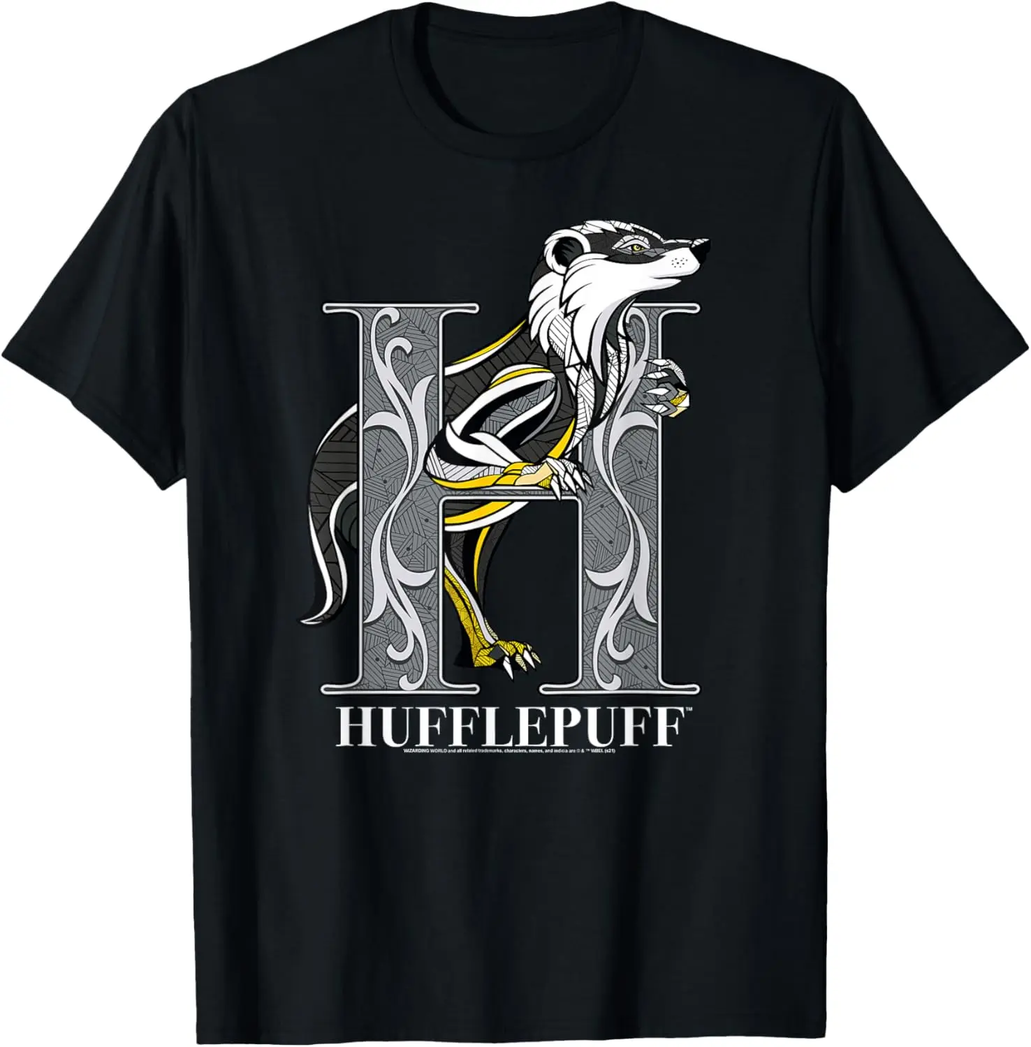 

MINISO X Harry Potter Mosaic Hufflepuff with Badger T-Shirt