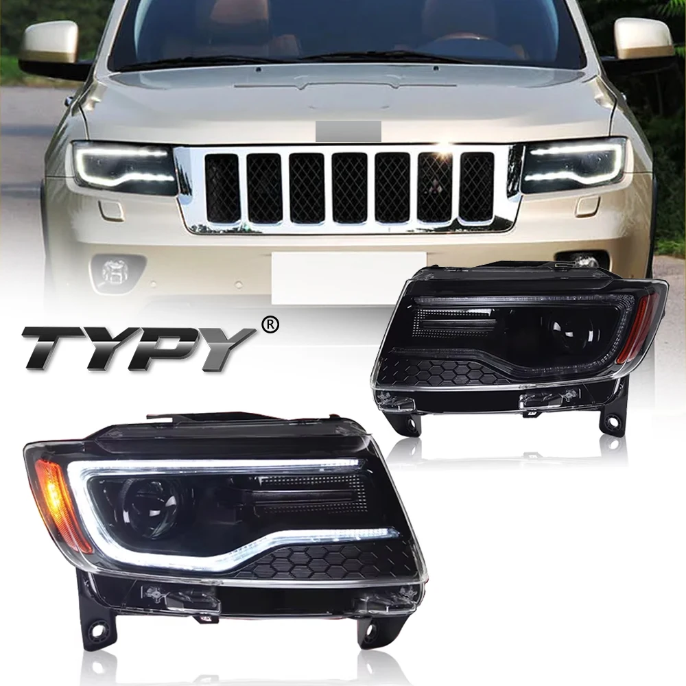 

TYPY Dynamic Signal Head Lamp Automotive Accessories Upgrade Modified New LED For Jeep Grand Cherokee 2011-2015 Headlights