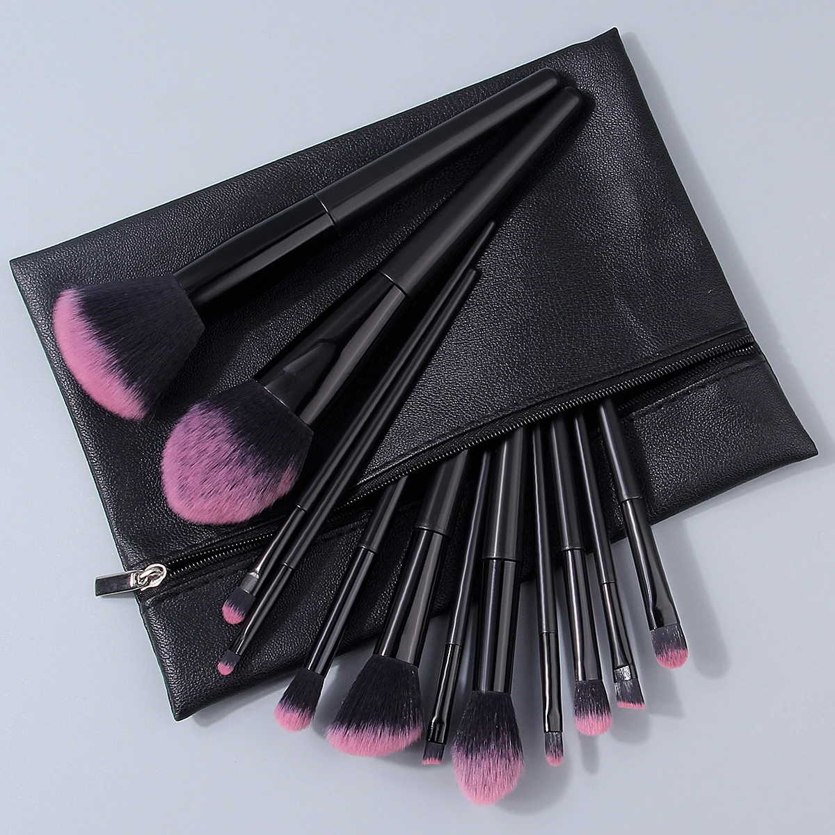12PCS/13PCS/17PCS Multi-Purpose Makeup Brush Set & High Resilience Makeup Sponge Egg Powder Puff & Zipper Storage Bag
