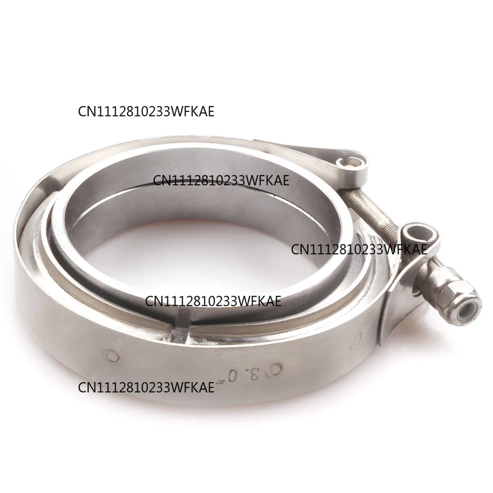 Suitable for stainless steel 304 flange clamp V-type American pipe clamp V-type automobile exhaust pipe clamp group