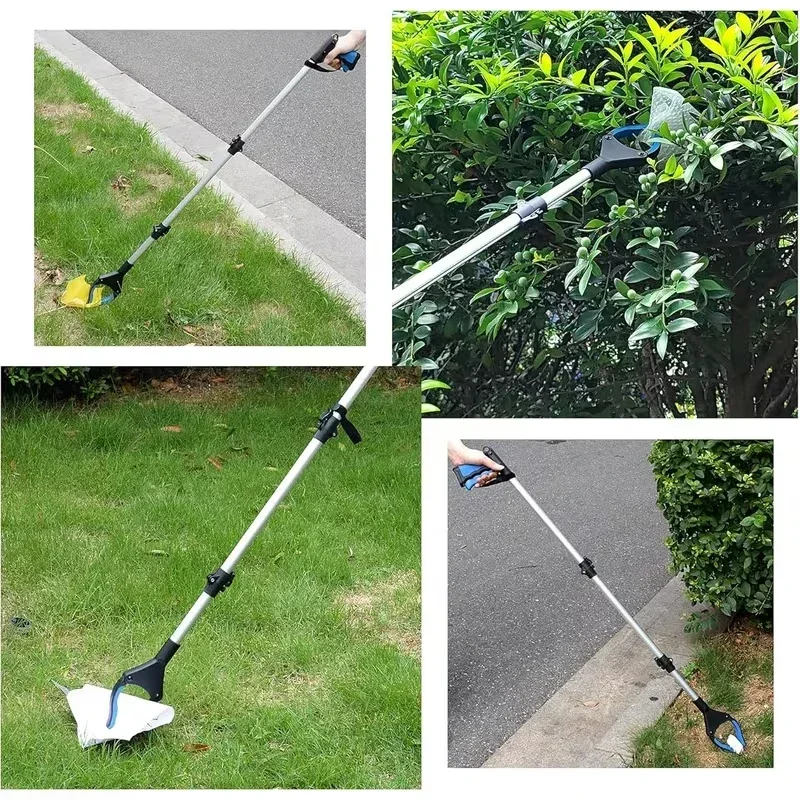 Portable Foldable Grabber Tool, Collapsible Long Reach Hand Gripper Litter Garbage Trash Picker Reacher