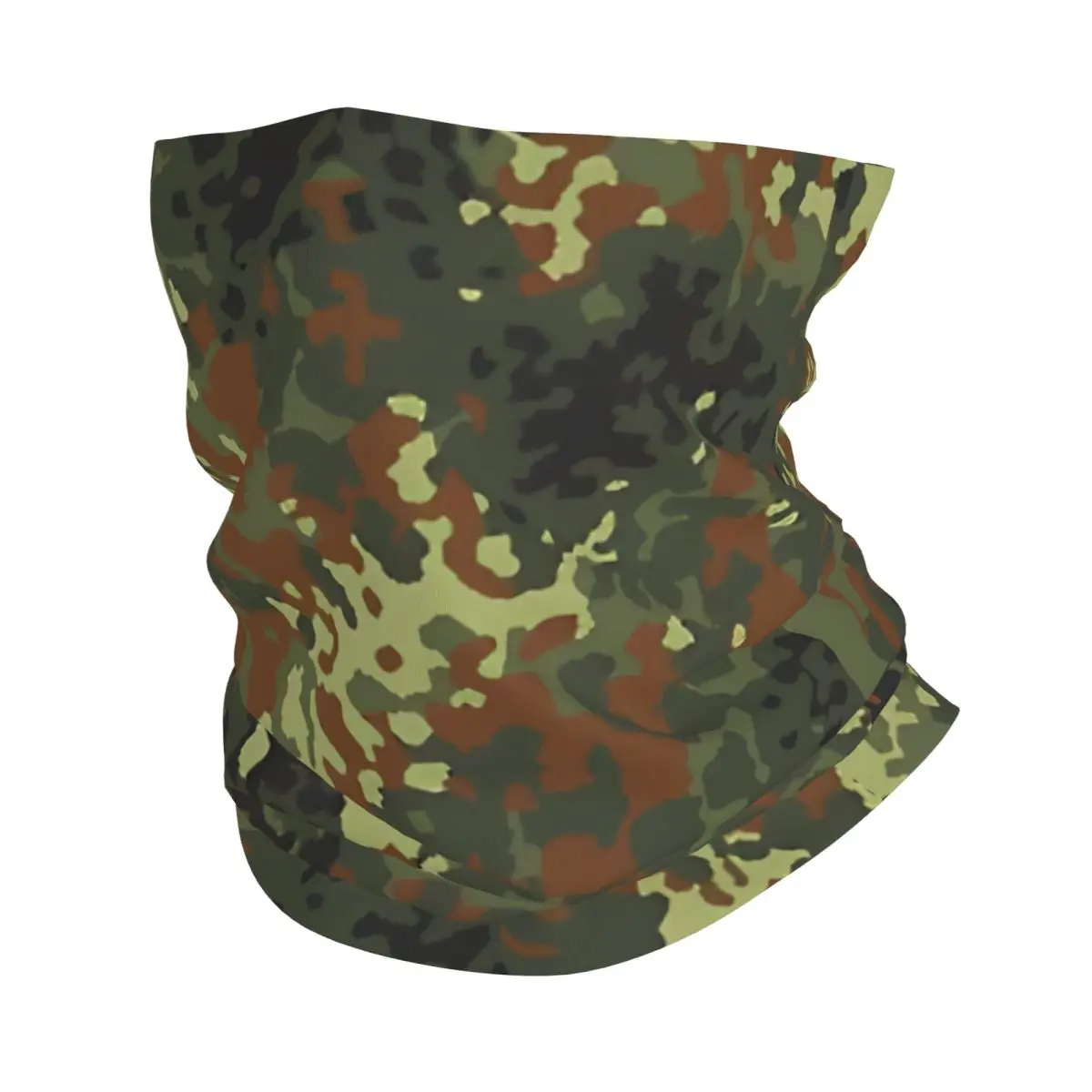 Flecktarn Camo Dress Headband Neck Cycling Tube Scarf Bandana Gaiter All Seasons Unisex