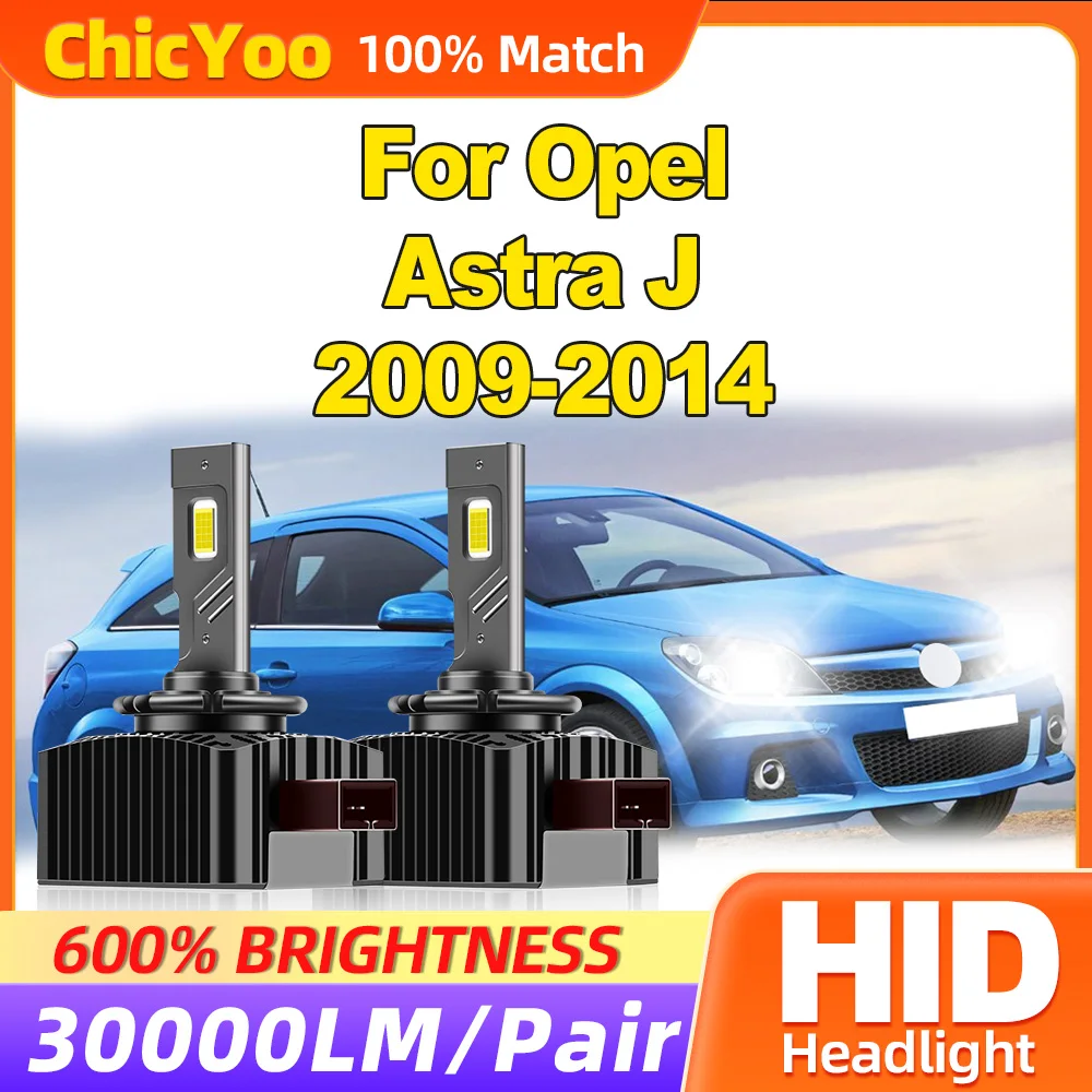 

120W HID Xenon Headlight Bulbs 30000LM Auto Headlamps 12V 24V Xenon Lamps For Opel Astra J 2009 2010 2011 2012 2013 2014