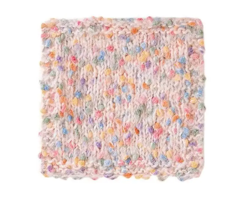 50 جرام/مجموعة الكروشيه 1 رقائق قوس قزح البازلاء طفل الموهير الغزل الحياكة ل معطف قبعة دمية متوسطة سميكة لينة الصوف الموضوع السلس الجلد ودية