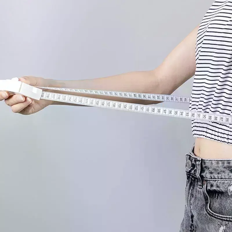 Automatic Telescopic Tape Measure Body Measuring Tape Sewing Ruler Tools Centimeter Tapes For Body Meter Measure White Tools