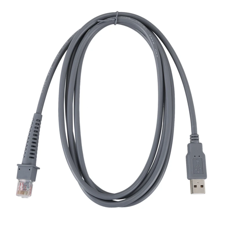 A98E-1 X USB A Male To RJ45 Cable 7Ft 2M For Symbol Barcode Scanner LS4278 LS2208 2208AP