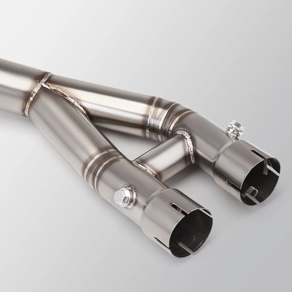 

R1-R1M (2015-2025), MT-10(2015-2021) motorcycle system exhaust stainless steel front section, tail end 30-60mm