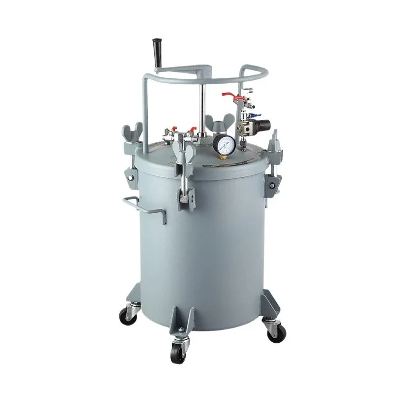 Manual mixing paint pressure bucket,