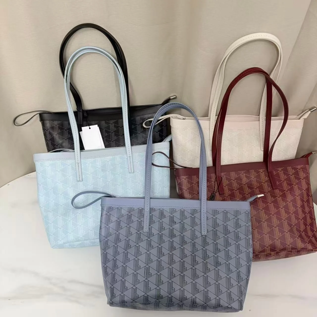 Ensemble de sacs à main pour femmes 2 en 1, sac à main en cuir PU de qualité supérieure, grande capacité, sac à bandoulière, sac à main tendance pour femmes