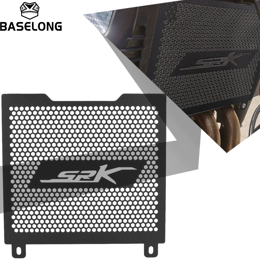 

Motorcycle Accessories Aluminum Radiator Grille Guard Cover Protector For QJMOTOR SRK350 SRK 350 350SRK 2022 2023 2024 2025 2026