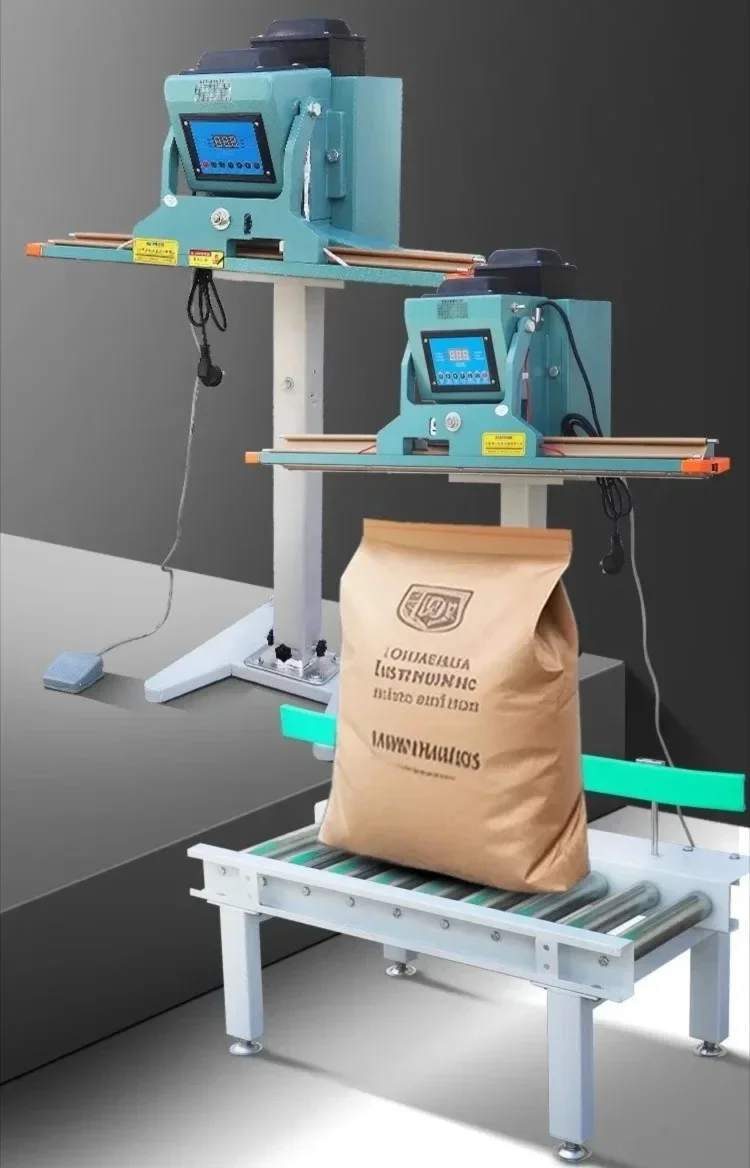 AB Hot sales Vertical Pneumatic Sealing and Packaging Machine with Conveyor Rollers High Power Wide Edge Automatic Heat Sealer a