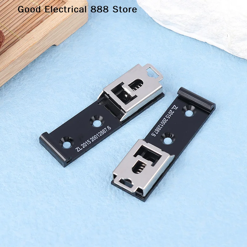 【GE】35mm DIN Rail Fixed Clamp Fasten Clip U Shaped DIN Rail Holder 1pc Rail Buckle Fixed Clamp Fastener Clip For Relay Mounting