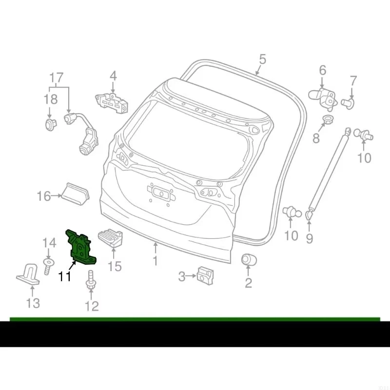 

Tailgate Lock Latch Assembly Replacement 74800-T7A-J01 for Honda HR-V 2016-2019