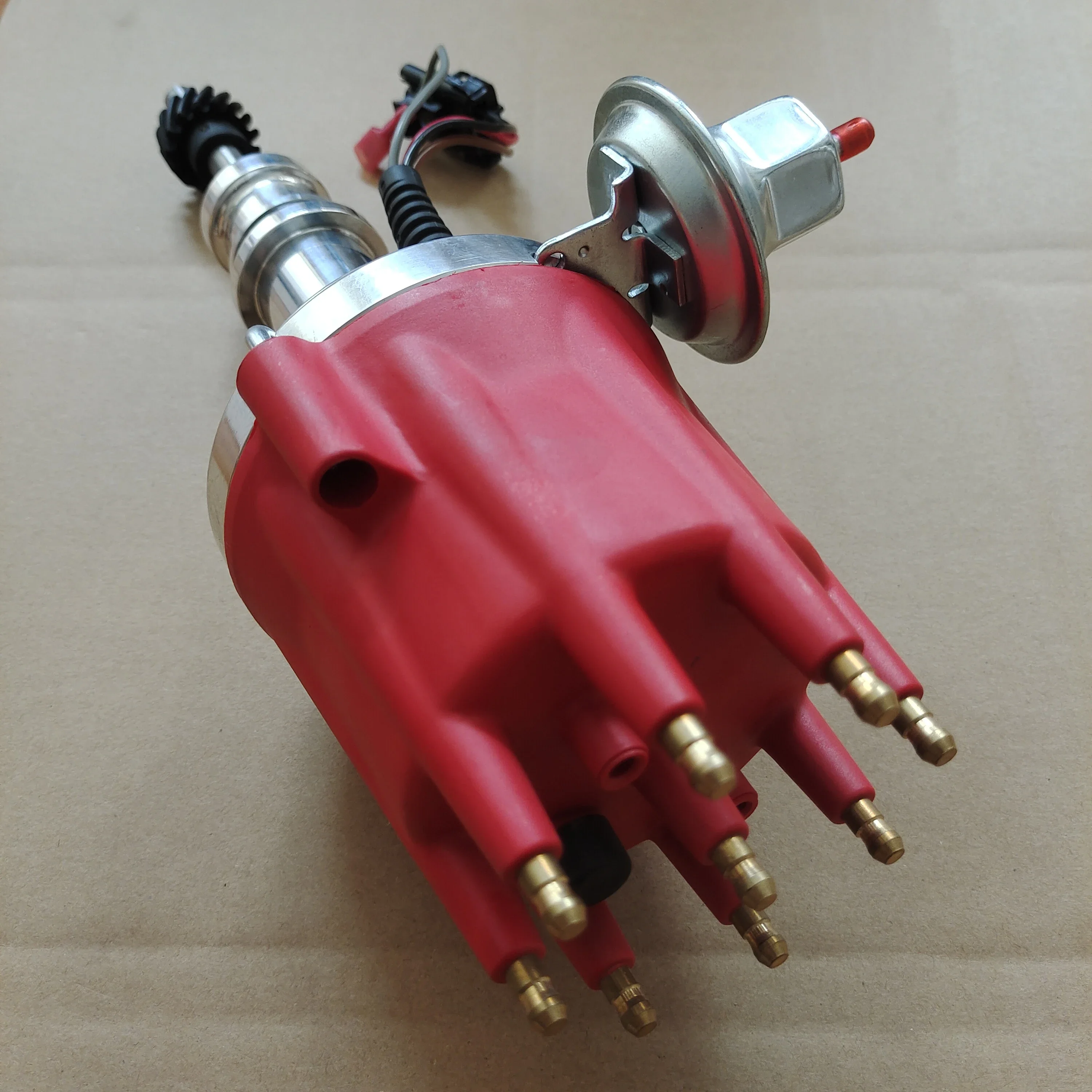 Pro Series R2R Distributor for Ford SBF 260 289 302 V8 Engine Red Cap