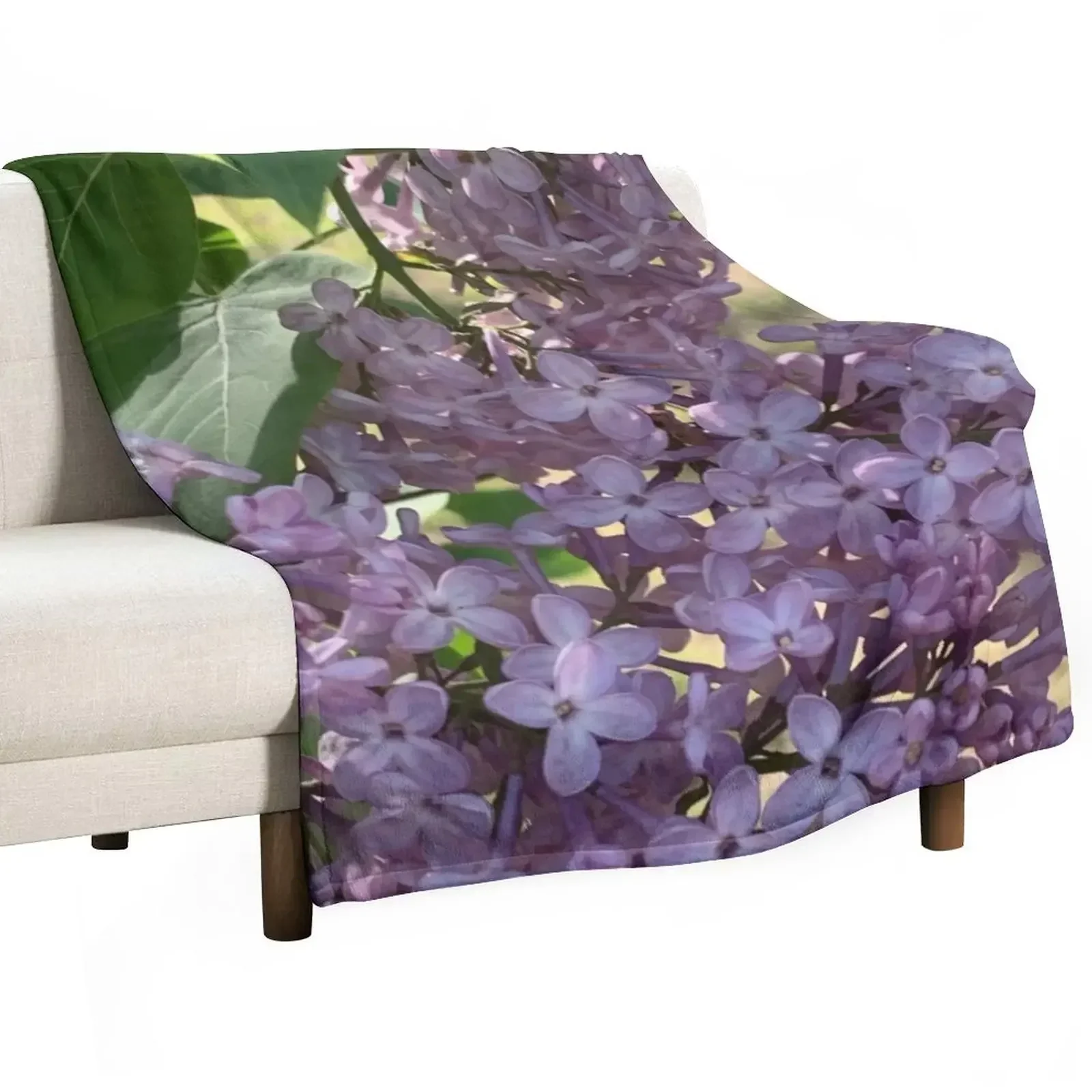 Lilacs Throw Blanket Thin Decorative Sofas Blankets Sofas Of Decoration Vintage Custom Sofa Blankets