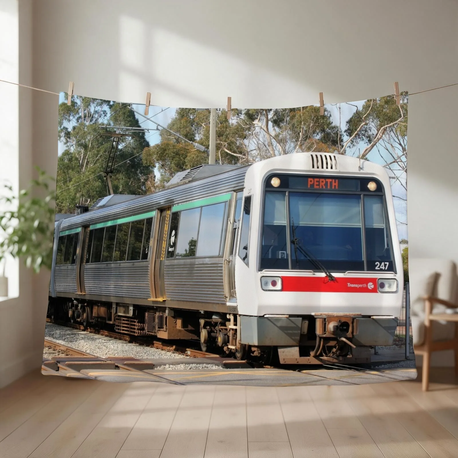 New Train to Midland to Perth the 247 Throw Blanket Soft Big For Decorative Sofa anime Personalized Gift Blankets