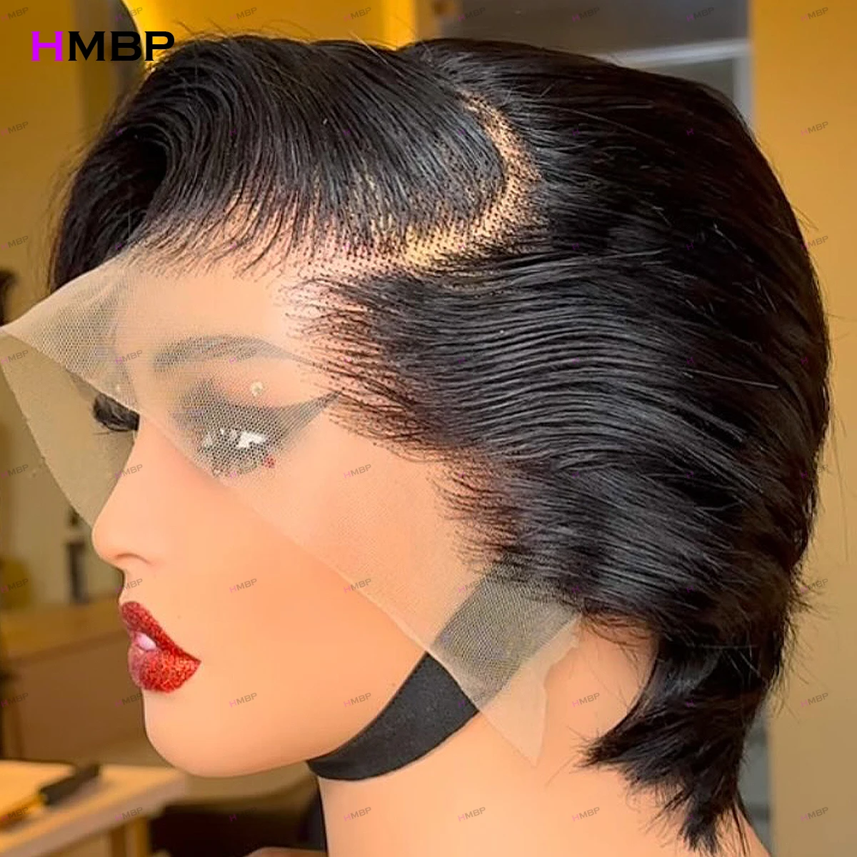 

Короткий прямой парик-боб без клея, с кружевной передней частью, из натуральных волос, готовый к носке, предварительно прорезанный, супер-плотный, 13x6 HD кружевной фронтальный парик