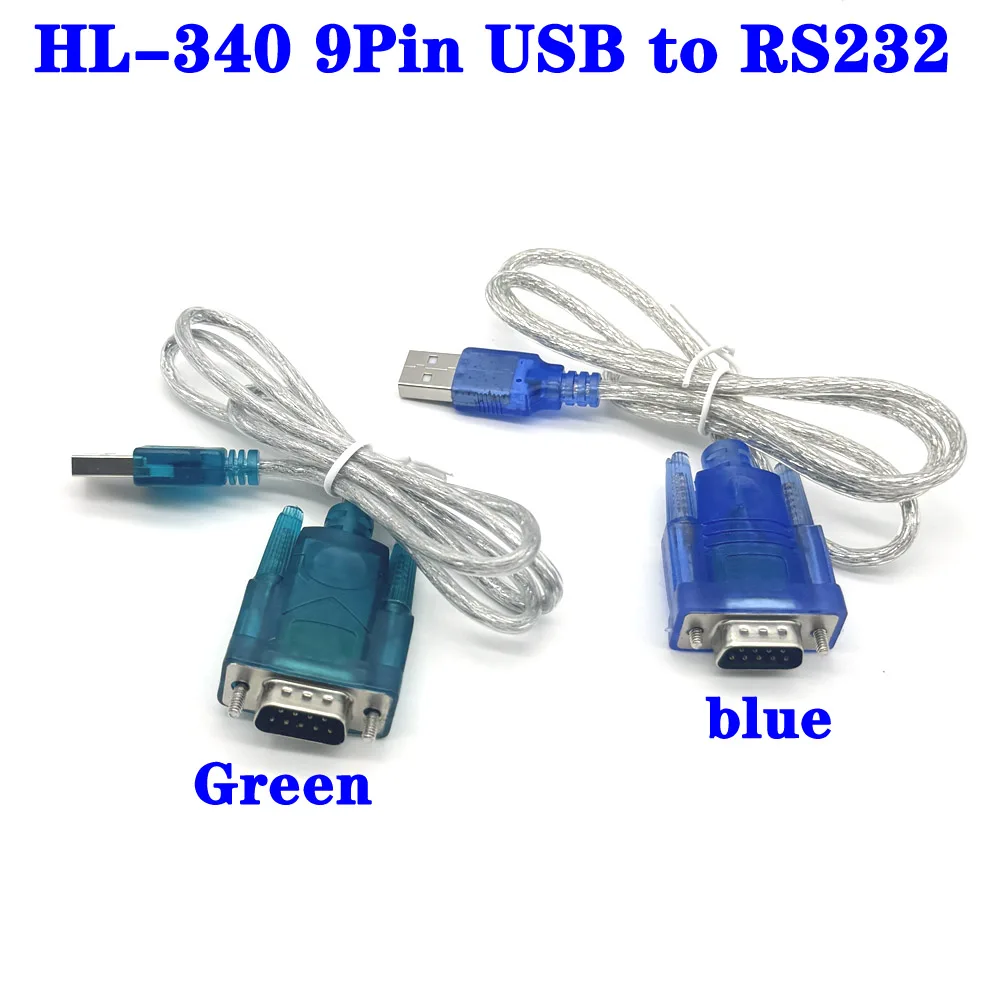 

High Quality USB To Serial RS-232 DB9 9Pin Chipset Support Adapter USB RS232 Ch340 Cable WIN10 Converter Printing Cable