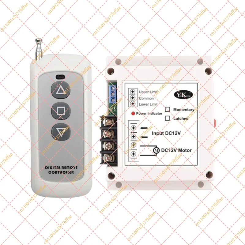DC 12V/24V 40A 400W Wireless Remote Control, Forward/Reverse Switch for Rolling Shutter Door Motor