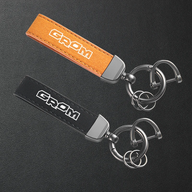 

For Honda MSX125 Grom MSX 125/SF Motorcycle Keyring High-Grade Leather Suede Keychain Accessories