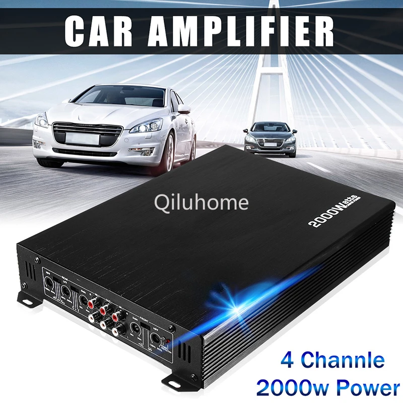 Four-channel amplifier Automotive amplifier 12V, automotive four-channel 2000W, Automotive amplifier K-1500.4,