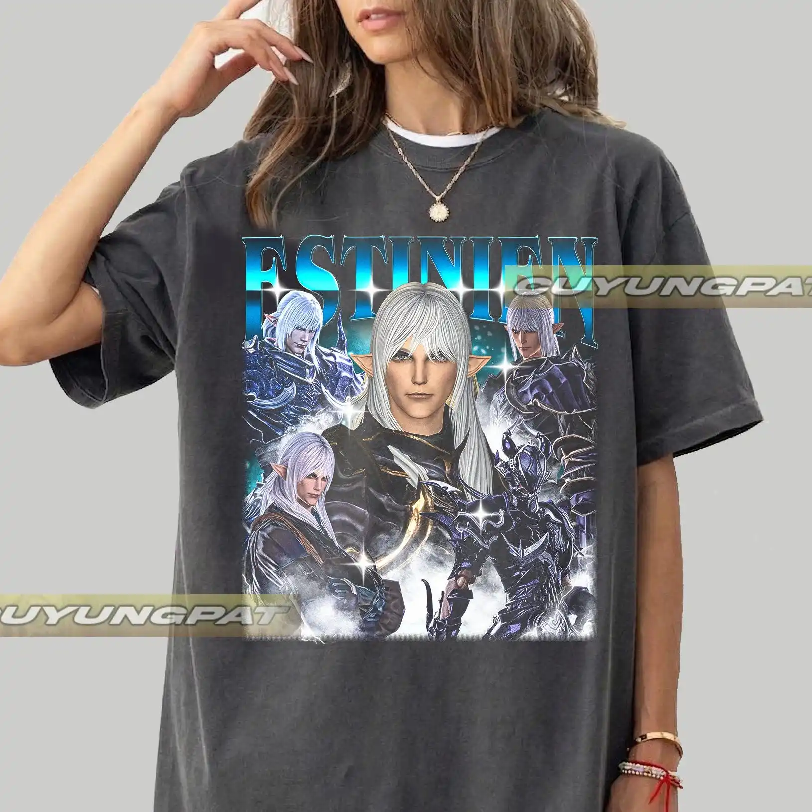 Estinien Varlineau Final Fantasy Bella+Canvas Oversized Unisex Vintage Comfort Colors T-Shirt