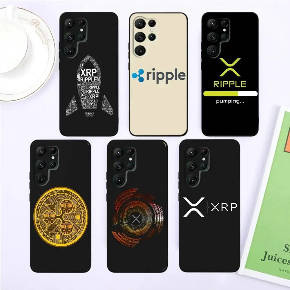 

Xrp Ripple Crypto Phone Case For Samsung S25,S24,S23,22,21,Ultra,Pro,S10,S30Plus,20lite Black Cover