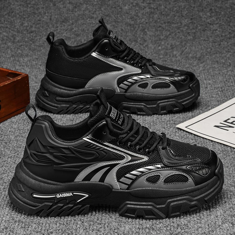 

Men's Casual Shoes Platform Shoes Ventilate Outdoor Fabric Apring and Autumn Sports and Leisure Mesh Non-Slip Wear-resistant