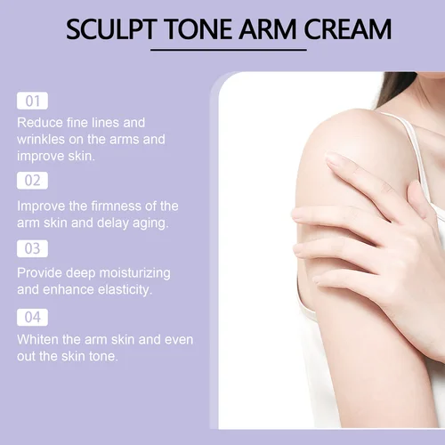 Imagen 2 del producto Crema Reafirmante para Brazos Sculpt & Tone, Elimina Arrugas, Reafirma la Piel, Anti-Flacidez, Masaje para Brazos, Reafirmante, Envío Rápido, Crema para el Cuidado Corporal