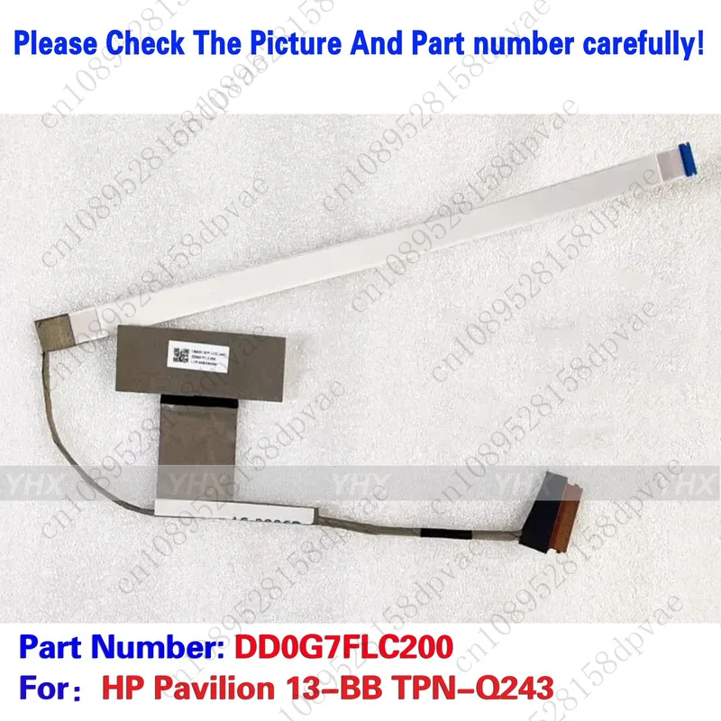 

GYX New For HP 13-BB TPN-Q243 EDP CABLE 4K 144HZ/165HZ DD0G7FLC200.