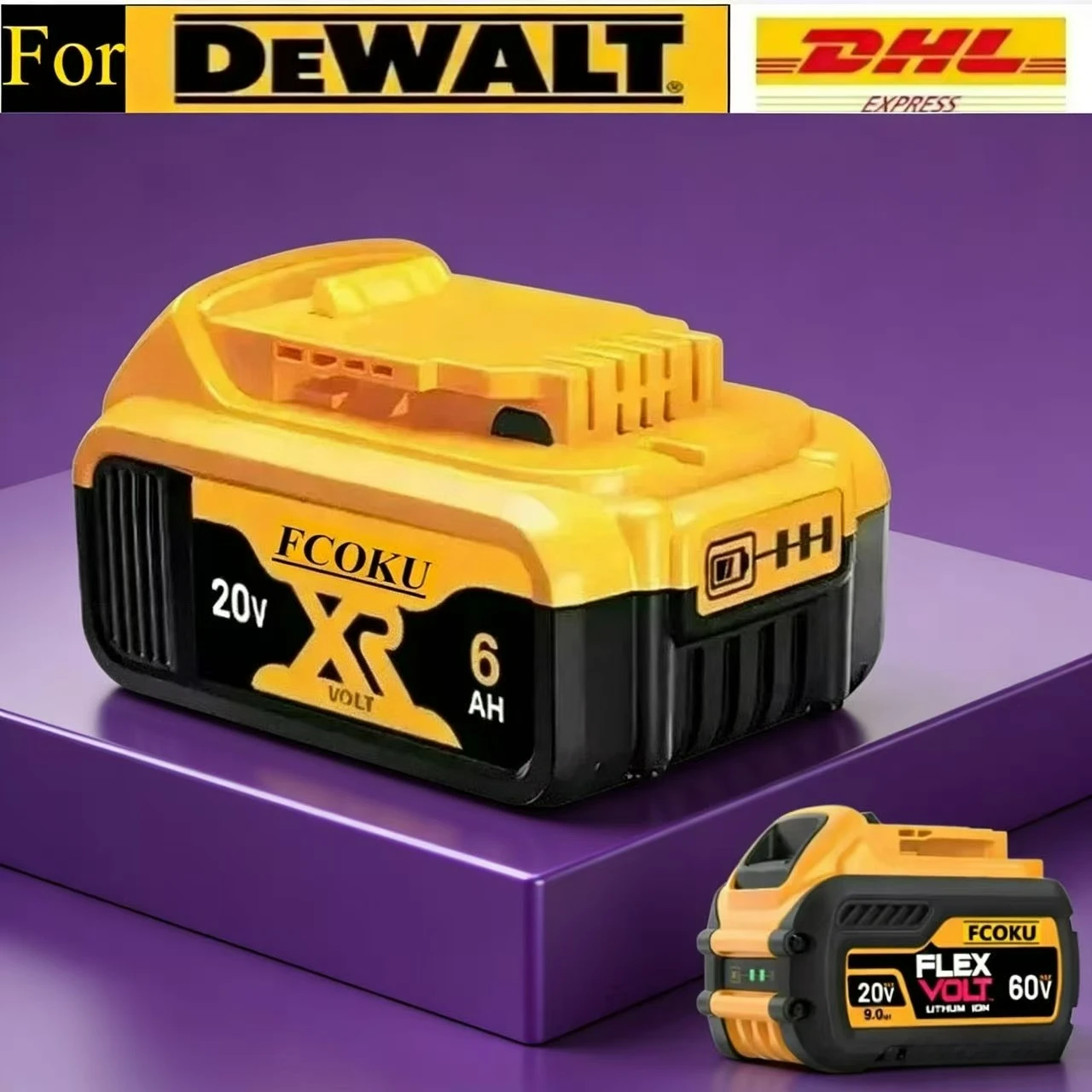

Fit Dewalt original 20V rechargeable tool battery DCB200 DCB205 DCB206 DCB202 18V 60V 6AH 9AH for dewalt 20V dewalt tool battery