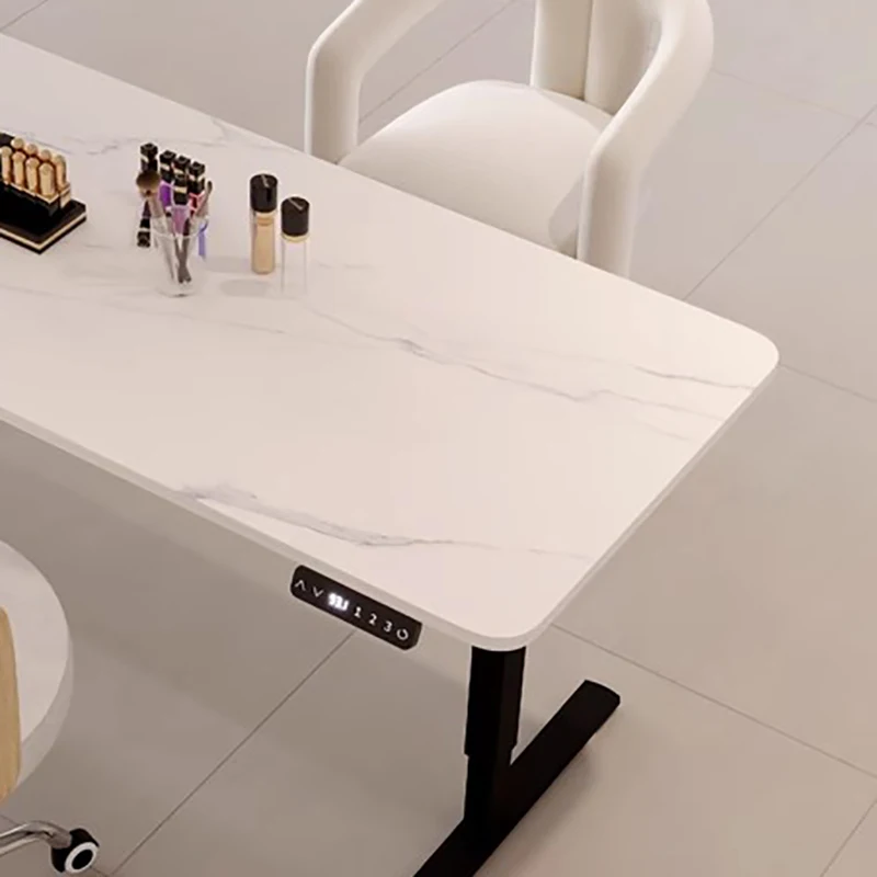 zf-Minimalist Marble Nail Desk Profesional Premium Trendy Classic Nail Table Beauty Rustic Table Onglerie Nail Salon Furniture%