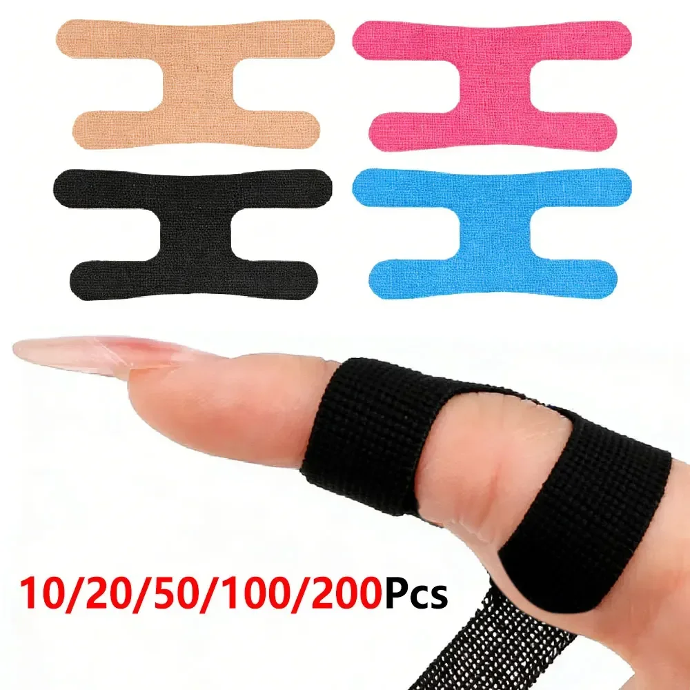 10/20/100/200Pcs Precut H-Shape Finger Kinesiology Tape, No Trace Removable Sports Finger Brace Tape, Latex-Free Elastic Bandage
