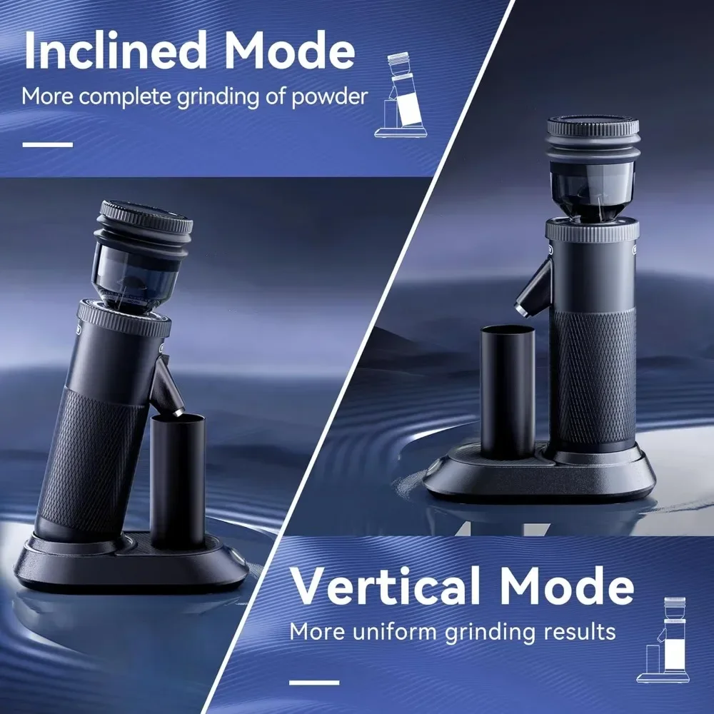 jz Coffee Grinder, Cone Grinder Espresso, 36 Adjustable Grinding Settings, 50 G Bean Capacity