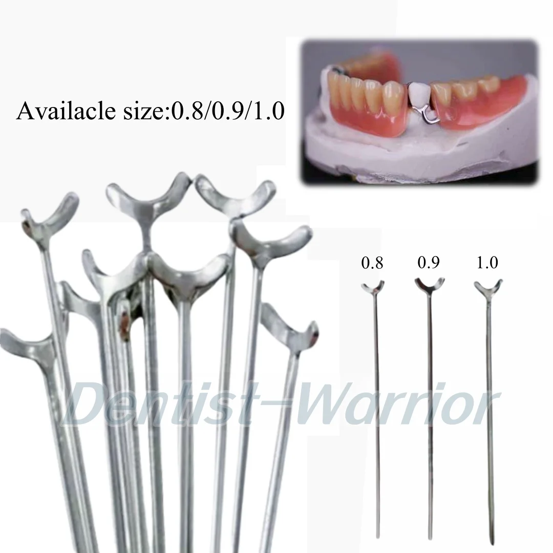 Dental Ball Retainer J Clasp Oblique Clasps Bars Y-Type Fit Scheu Position Hold 0.8/0.9/1.0mm  ﻿