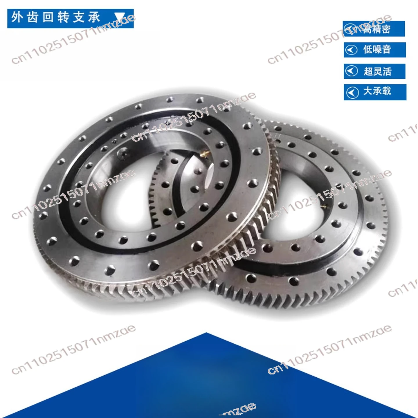 External Gear Slewing Bearing Small Slewing Ring Turntable Bearing Full Assembly