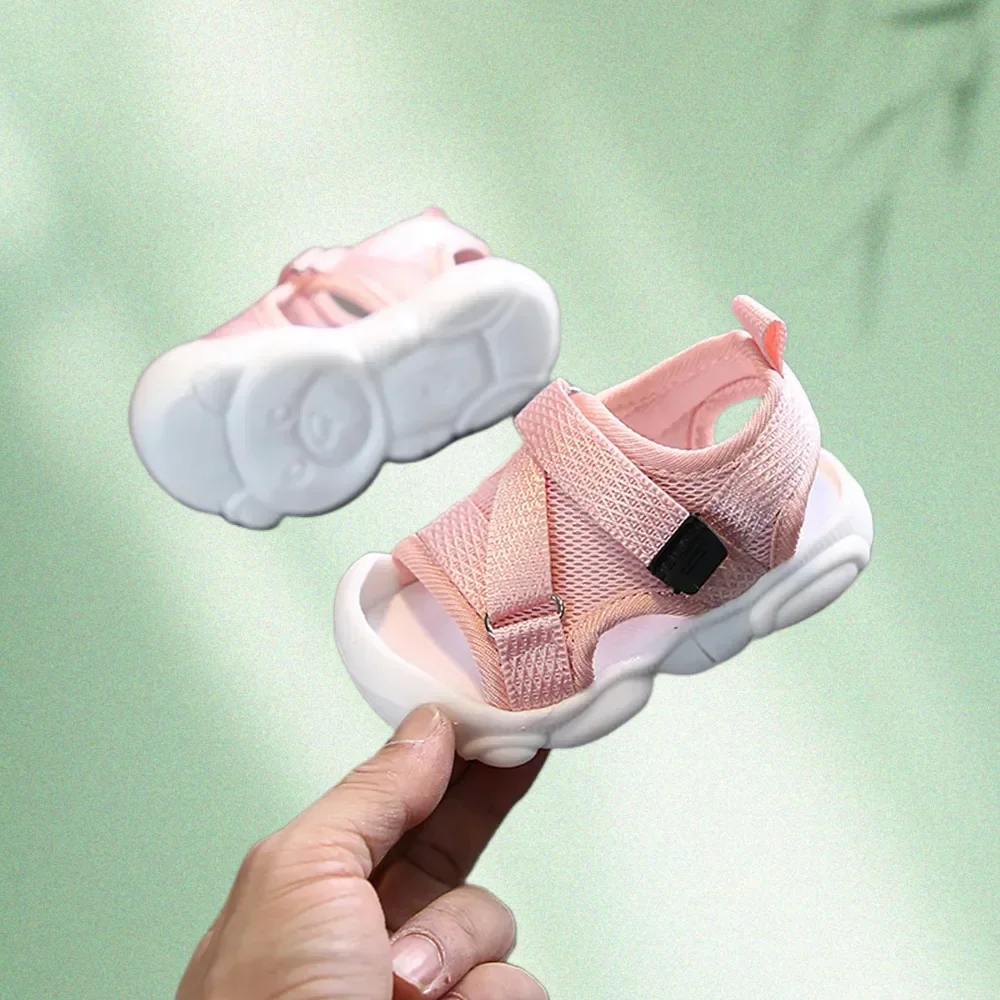 

New Summer Children Sandals for Toddler Boys Girls Footwear Outdoor First Walkers Breathable Mesh Little Kids Sports Shoes