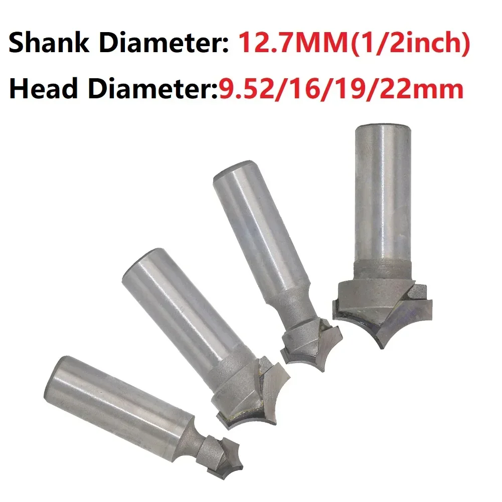 ALLGOOD 12.7mm Shank Router Bit CNC Round Nose Bits Round Point Cut Bit End Mill Sharp Cutter Solid Carbide Tools For Woodworkin