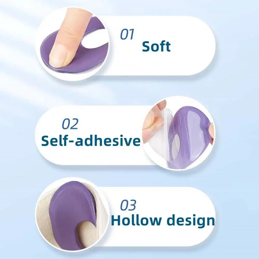 Gel-teenpads Voorkom eelt Blaren Eeltkussens Pads Schoenen Hielbeschermers Voet Anti-slijtage Sticker Voetbeschermers Pads