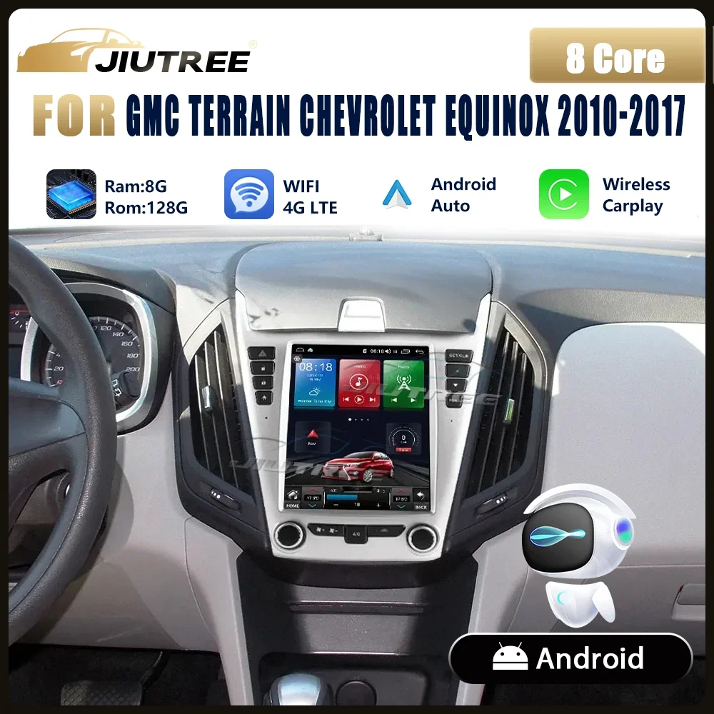 

Автомобильный радиоприемник 128 ГГц Android для GMC Land Chevrolet Equinox 2010-2017, мультимедийный проигрыватель, радио, беспроводной, для Carplay, GPS-навигация