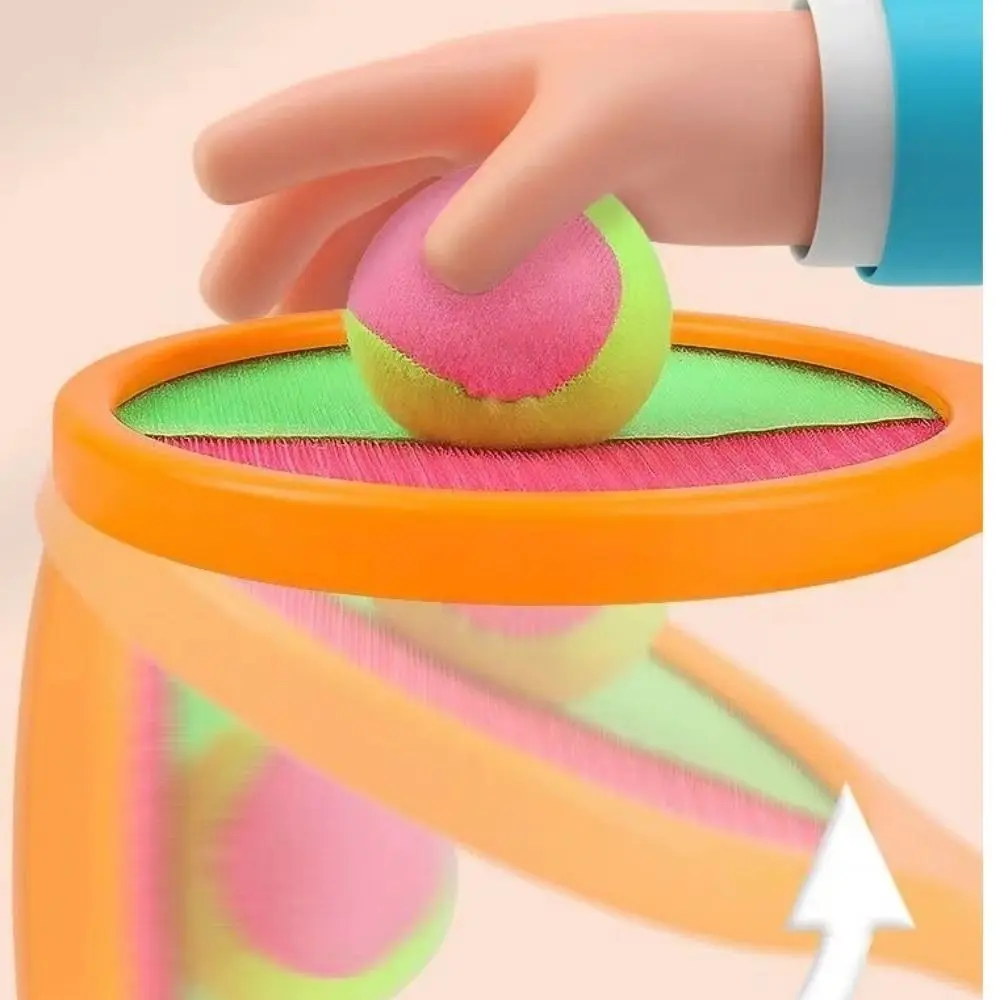 

Disc Paddle Toss and Catch Ball Set Tennis Style 2 Balls Suction Cup Ball Adhesive Ball Target Sensing Training Throwing Ball