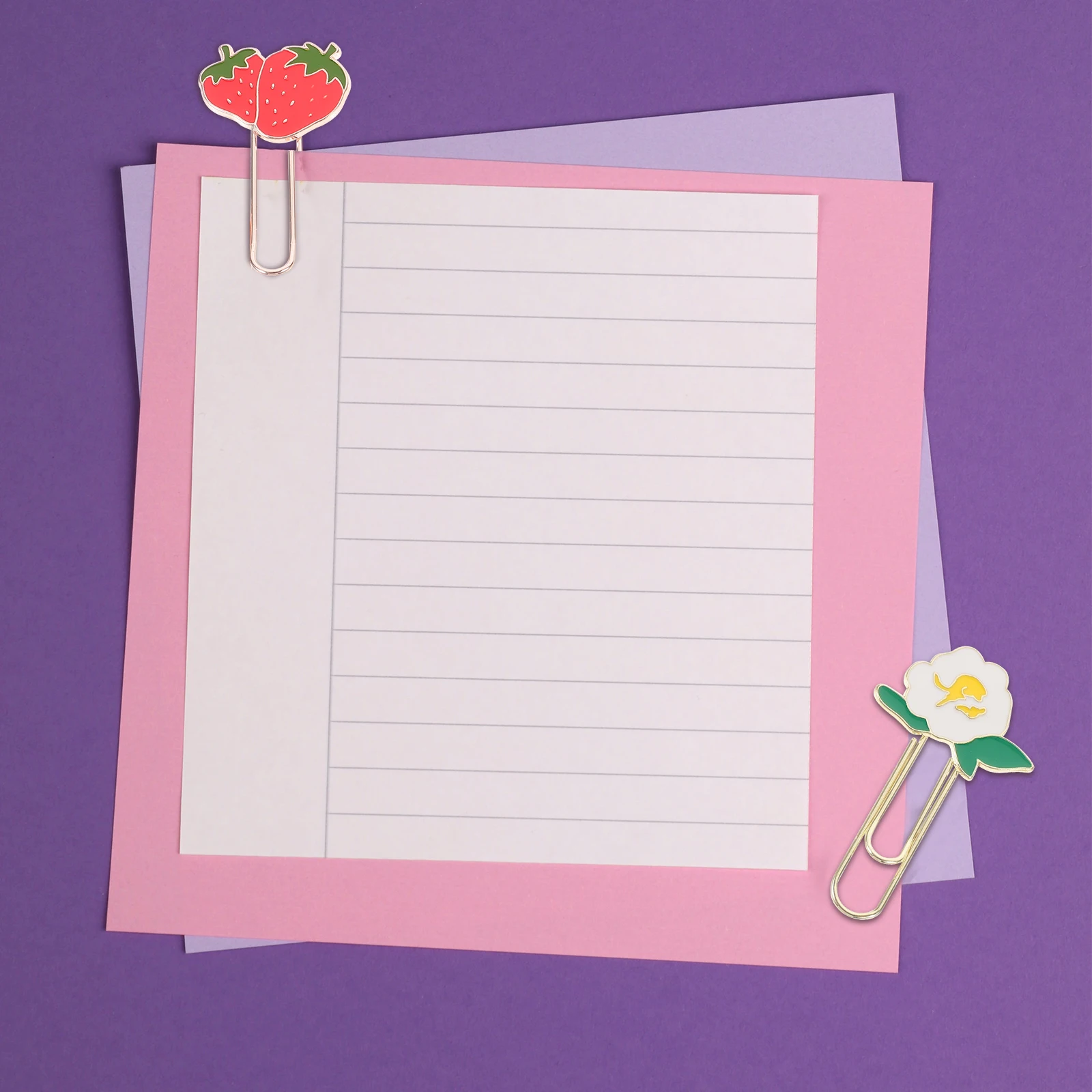 

6Pcs Creative Shaped Paper Clips Metal Clips for Office Study Document Organization Cute Decorative Paperclip Small Metal