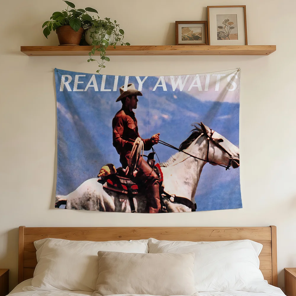 The S-StrokesS Reality Awaits Flag Durable Outdoor Indoor Patio Festive Decoration Classic Design Pole Wall Room Banner