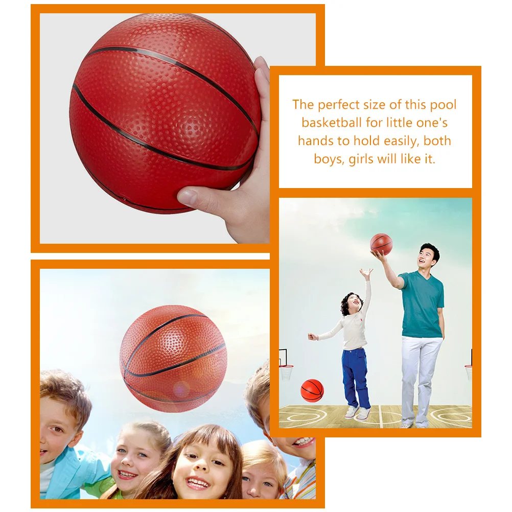 1 set di mini palline di gomma per sport all'aria aperta per piscine, feste in spiaggia, mini palline da basket per bambini